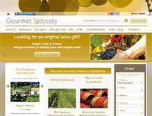 Tablet Screenshot of gourmetodyssey.com